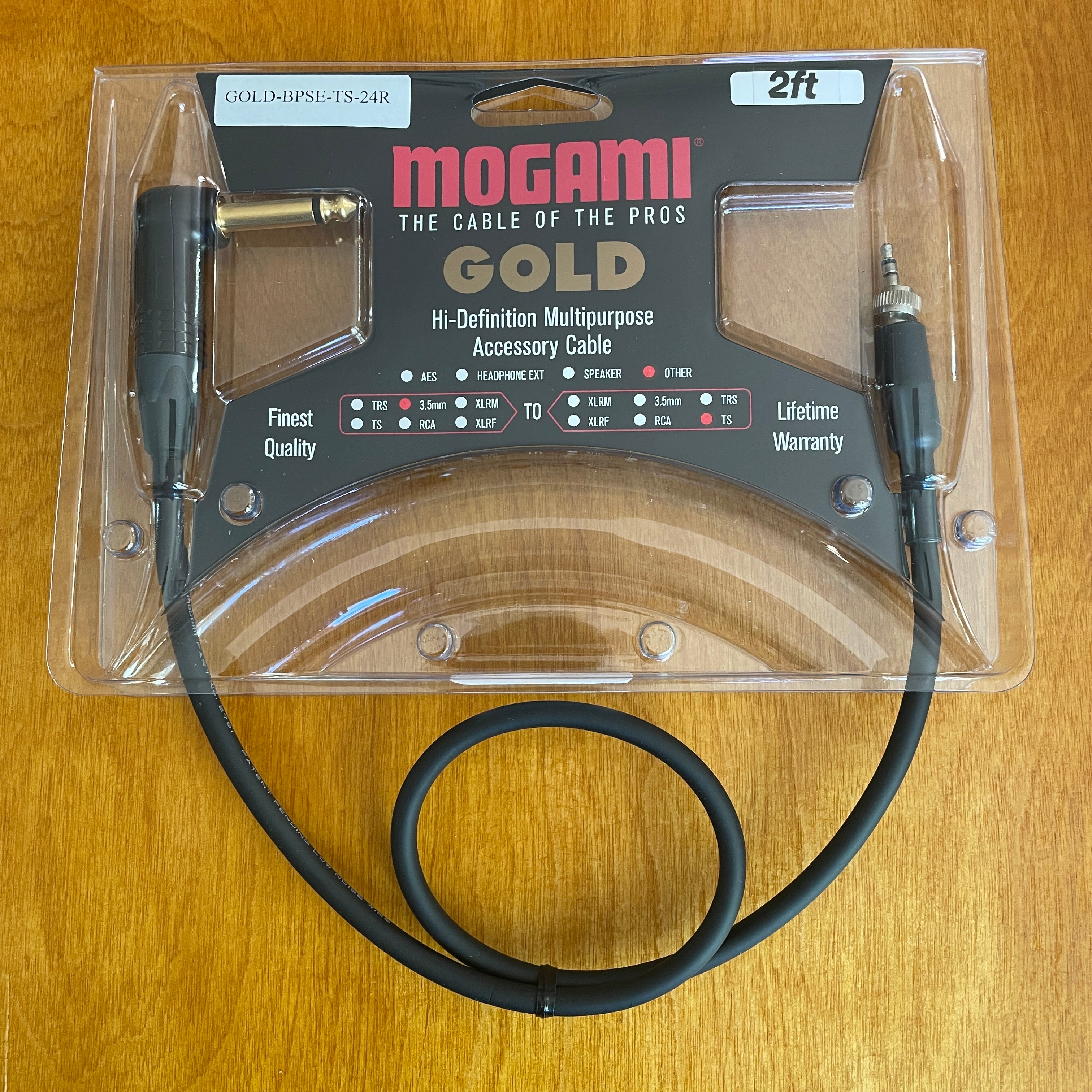 Mogami Gold BPSE-TS-24R for Sennheiser Wireless Belt Pack