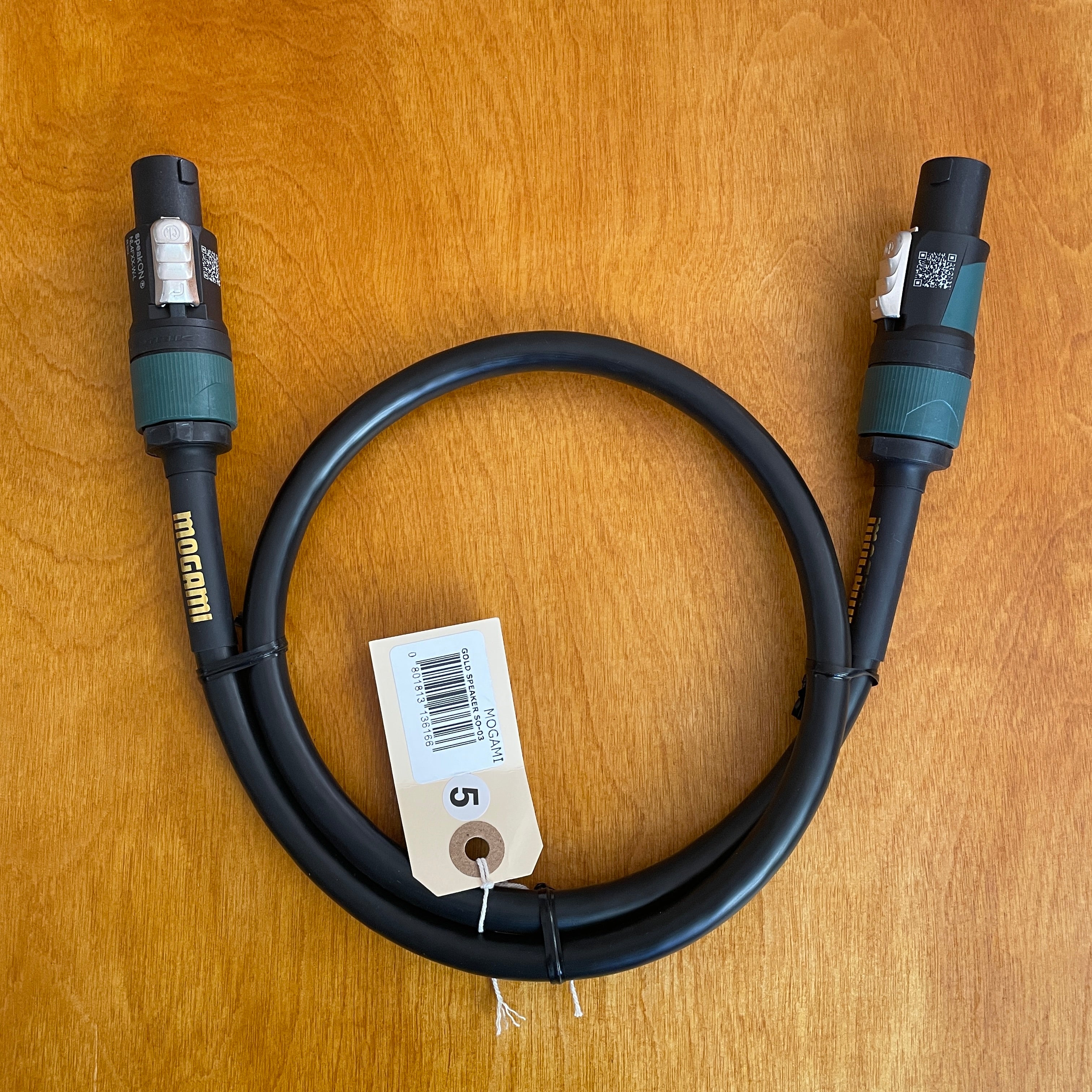 Mogami Gold SO-03 3' Speakon Speaker Cable